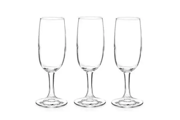 Conjunto de Taças Imperial para Champagne em Vidro 200ml com 3 Peças