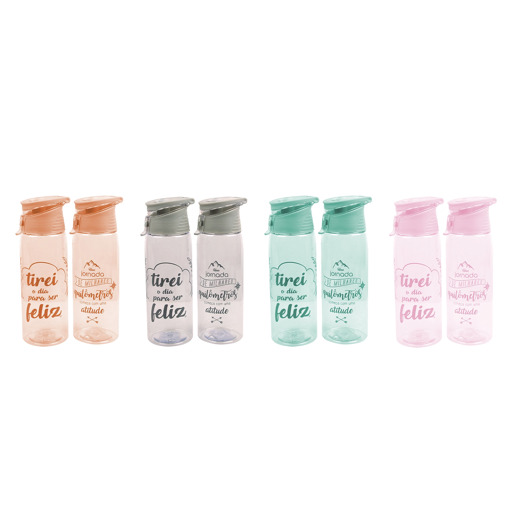 Garrafa Plastica Frases 700ml Rf Hc
