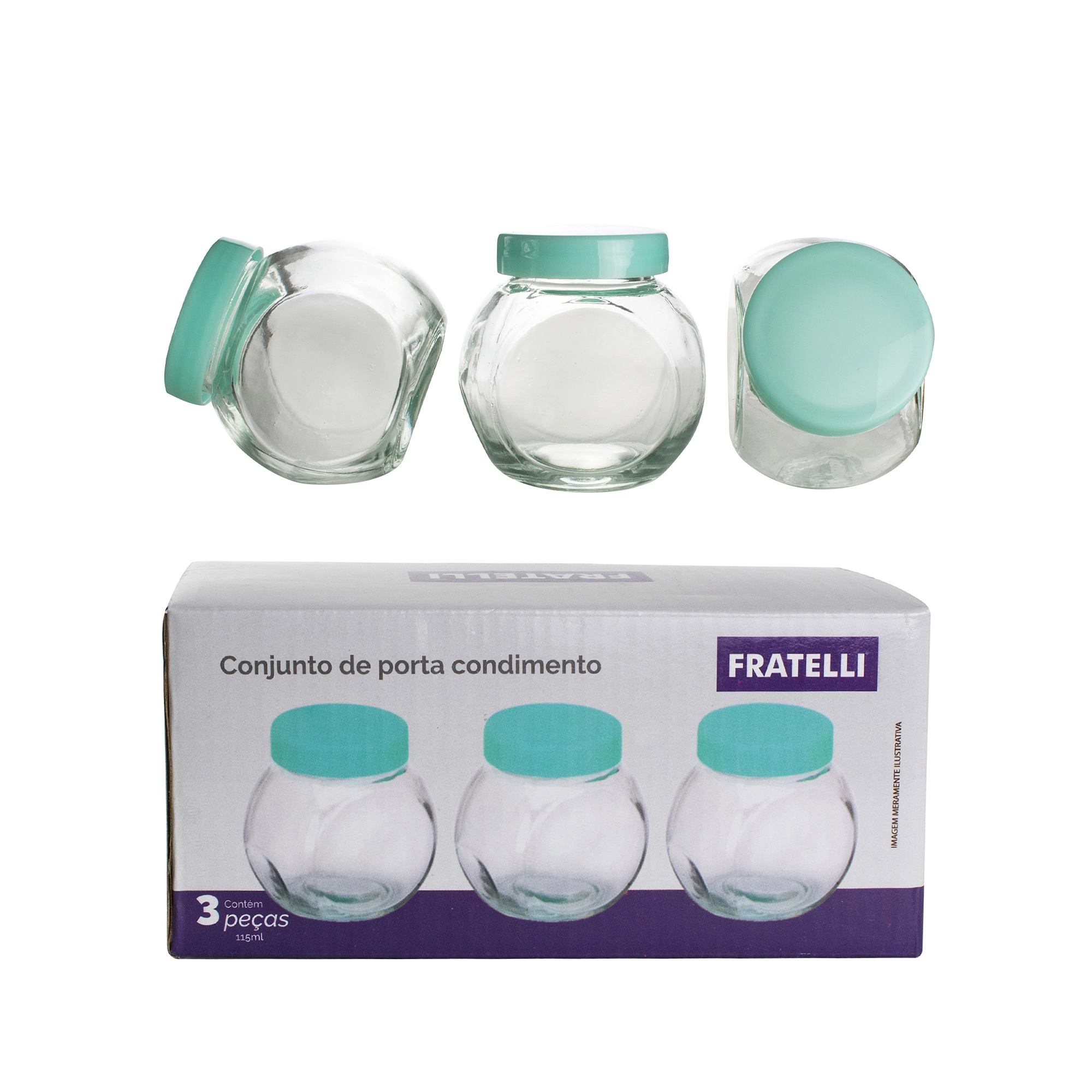 Kit Porta Condimentos Acqua C 3pcs Co065