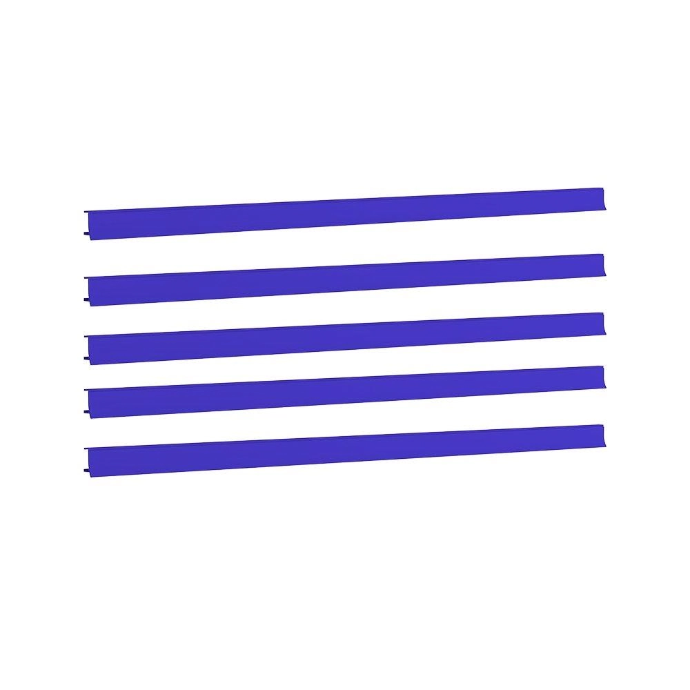 Porta Etiqueta Bandeja Gondola Fit 90 Cm Azul Kit Com 5
