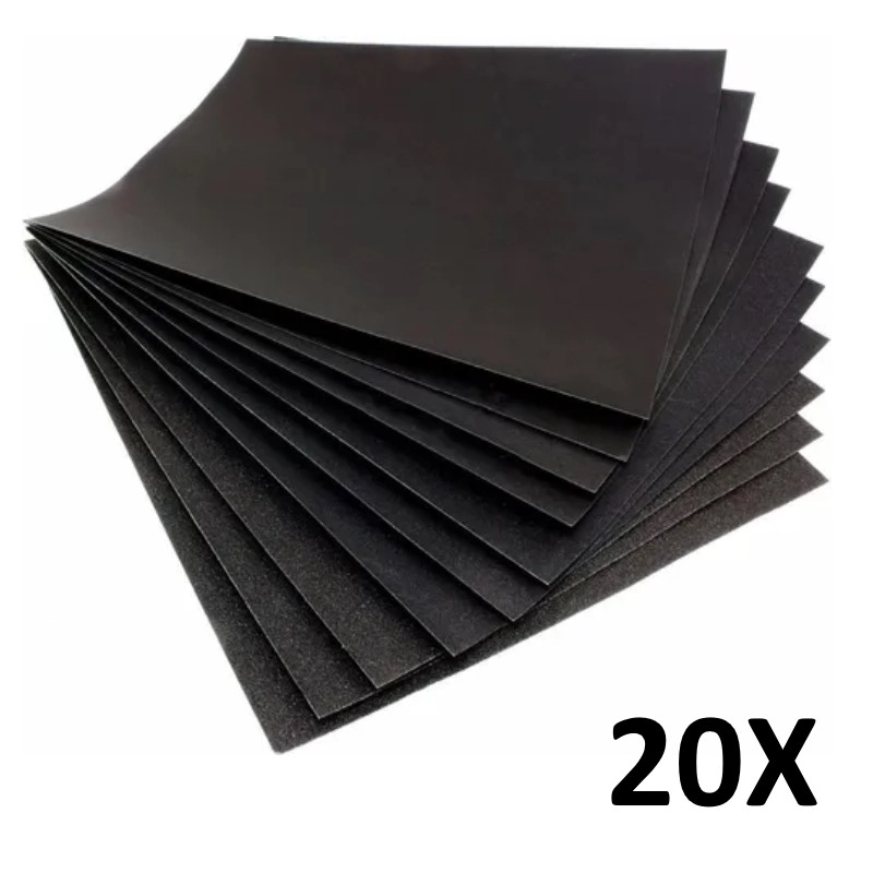 Kit 20 Lixas D água Grão 180 23cm X 28cm