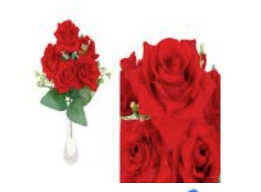 Mini Buque Rosa Diamante X6 30cm H8