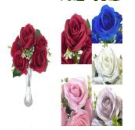 Mini Buque De Rosas X 6 60pcs/cx M 33cm Padrao 1
