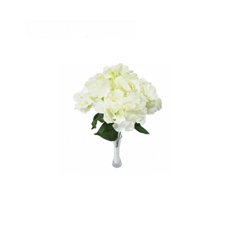 Buque Hortensia Branca X5 43cm 03857w H8