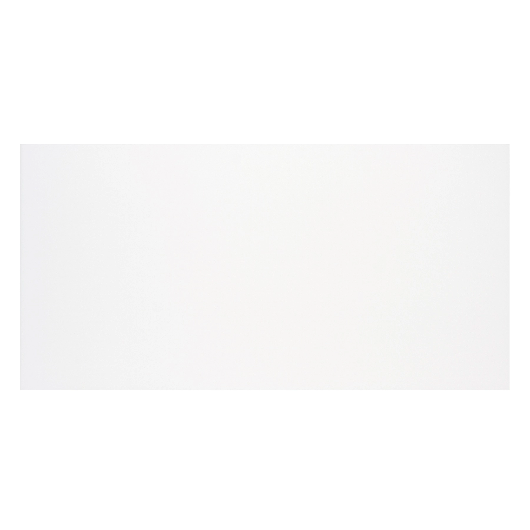 Revestimento de Parede Interno Monocolor Brilhante 31x60cm Borda Arredondada Natural White Angelgres