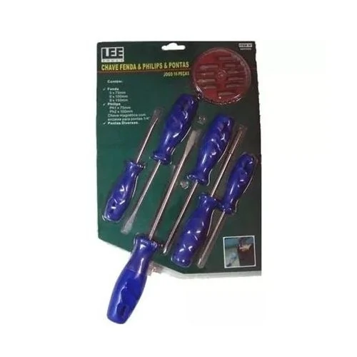 Jogo de Chave Fenda Phillips (16 Pontas) - LEE TOOLS 685559
