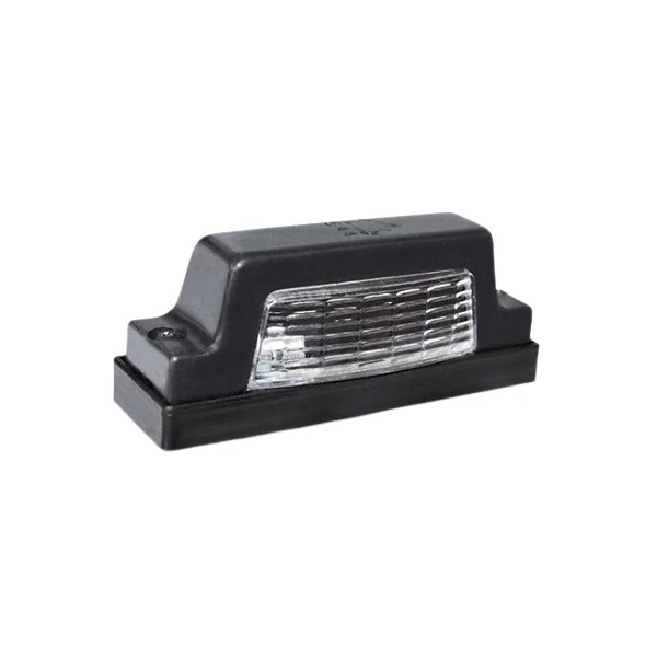 Lanterna de Placa Univesal Preto Trapezio 2 Leds - PRADOLUX PL05440057