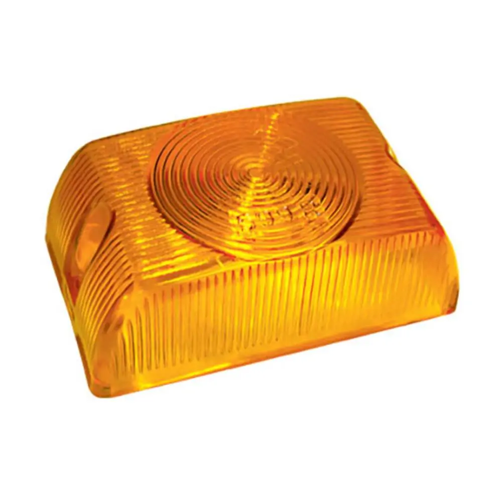 Lente Lanterna Lateral Bau Retangular Ambar