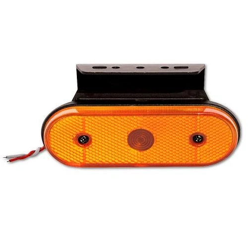 Lanterna Lateral Âmbar Led com Suporte Oval - PRADOLUX PL06081941