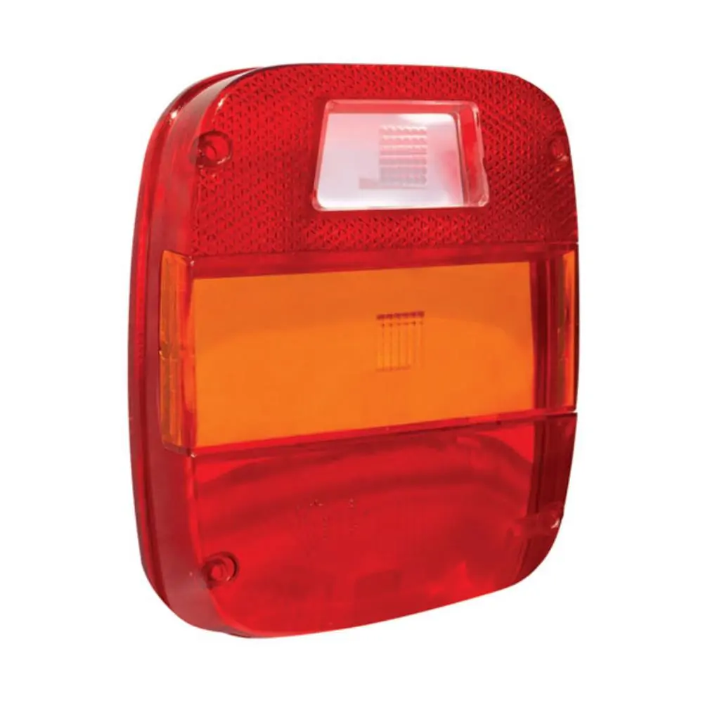 Lente da Lanterna Traseira Led Tricolor Lente Lisa - PRADOLUX PL04412309