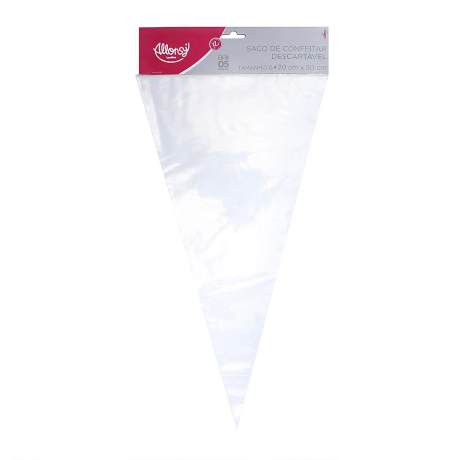 Saco Confeitar 5un 20x50cm 78000492 Allonsy