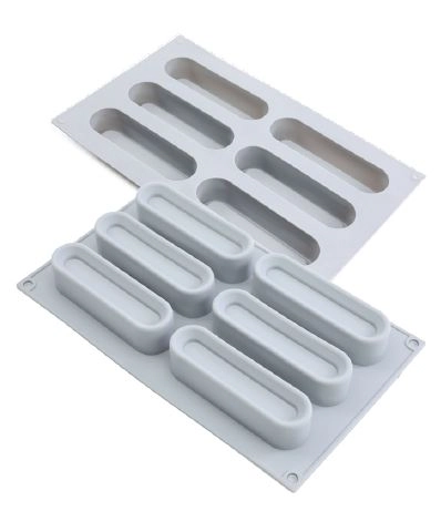 Forma De Silicone C/6 Cavidade 29x17x3,2cm Ref.78000529