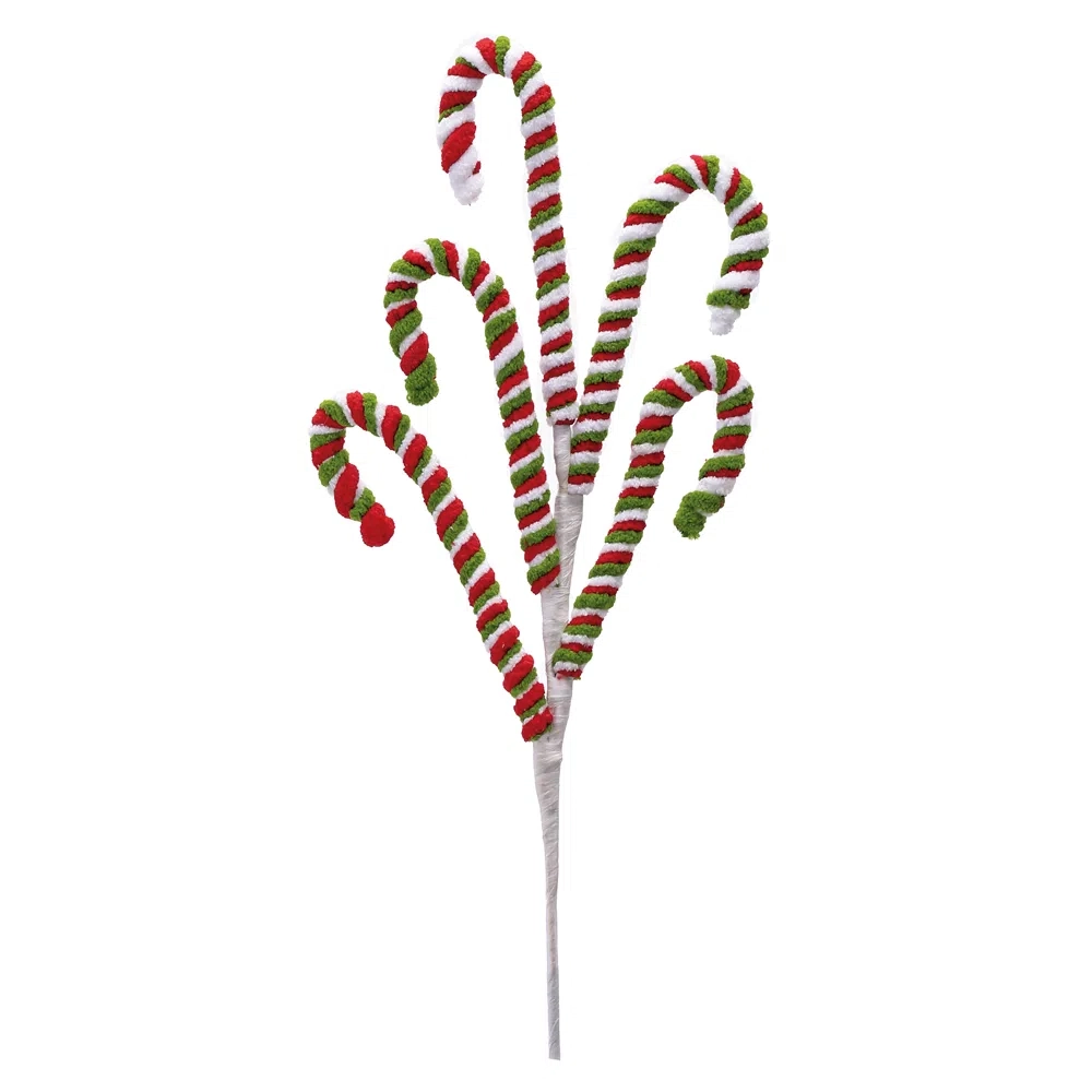 Galho Candy Listrada Vrm/vrd/bco 44cm Cromus
