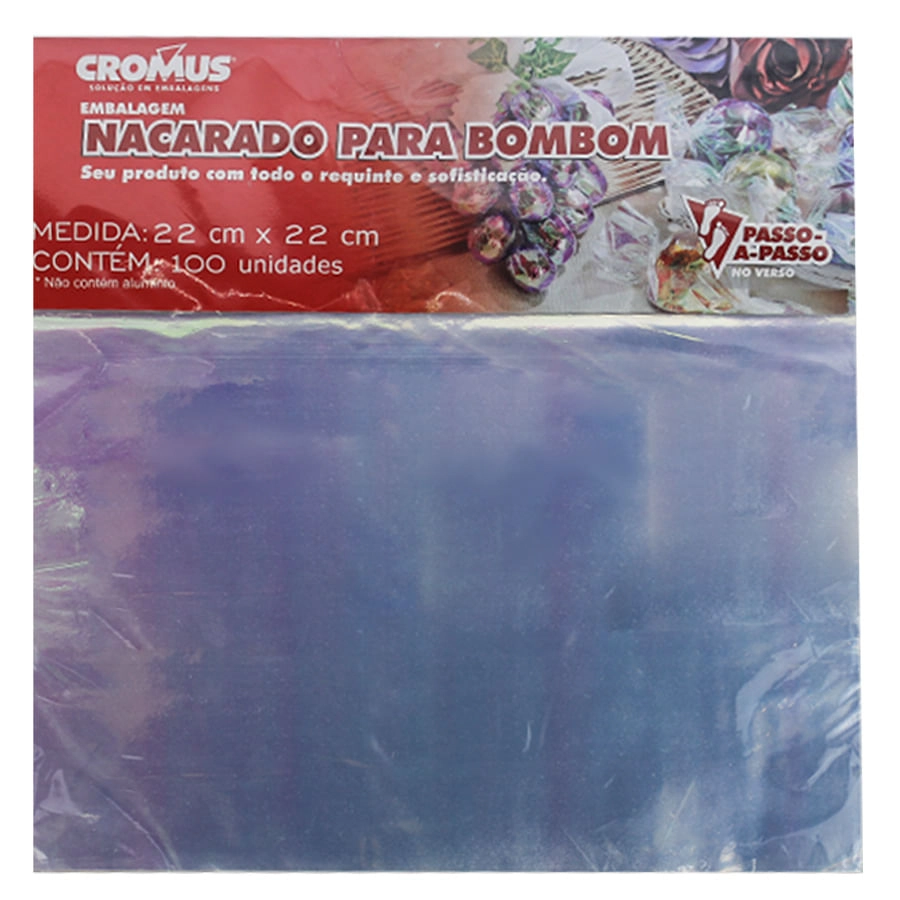 Folha Nacarado Bombom.bem Casado 22x22 100 Un 002144 Cromus