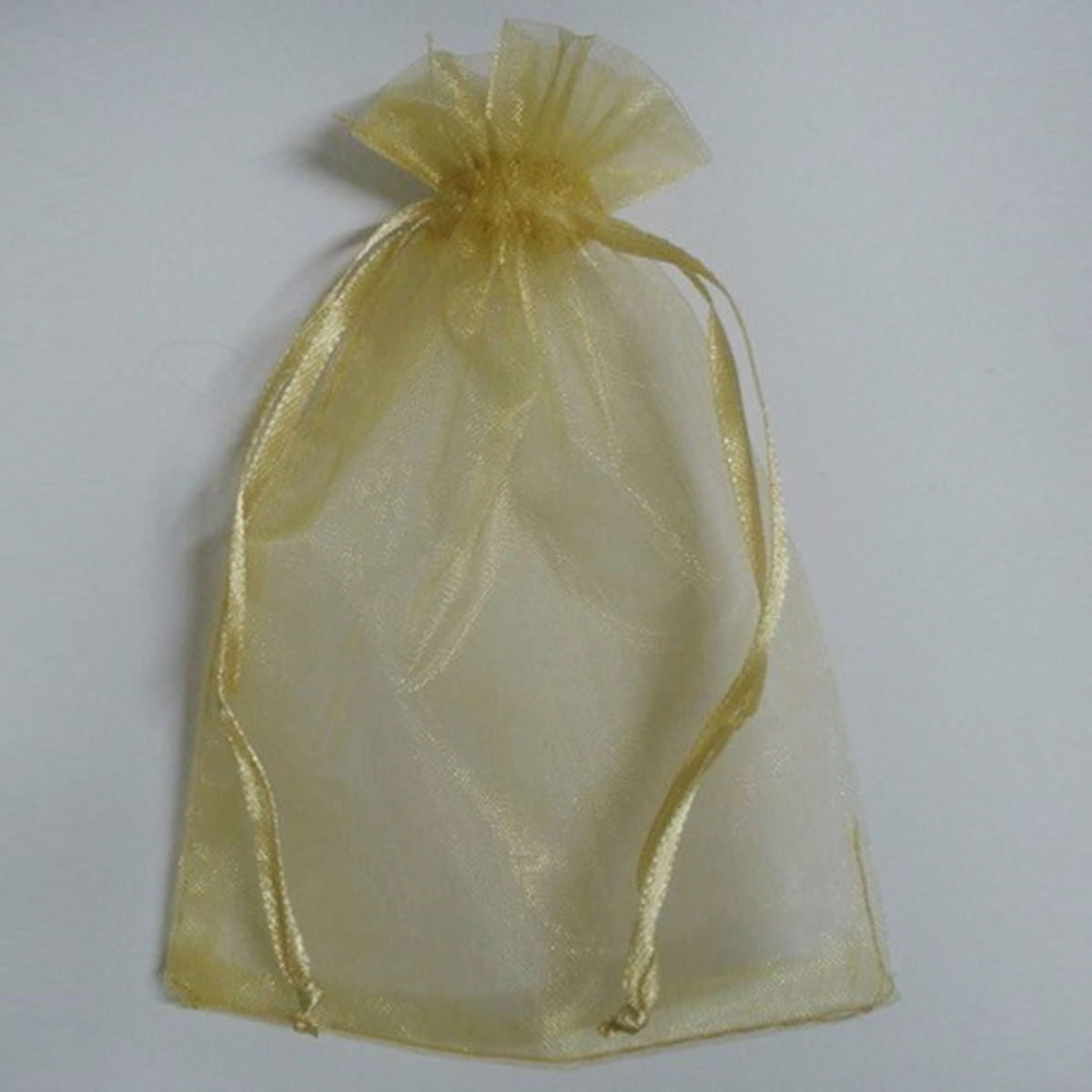 Saco Organza Dourado 15x38 C/ 10un