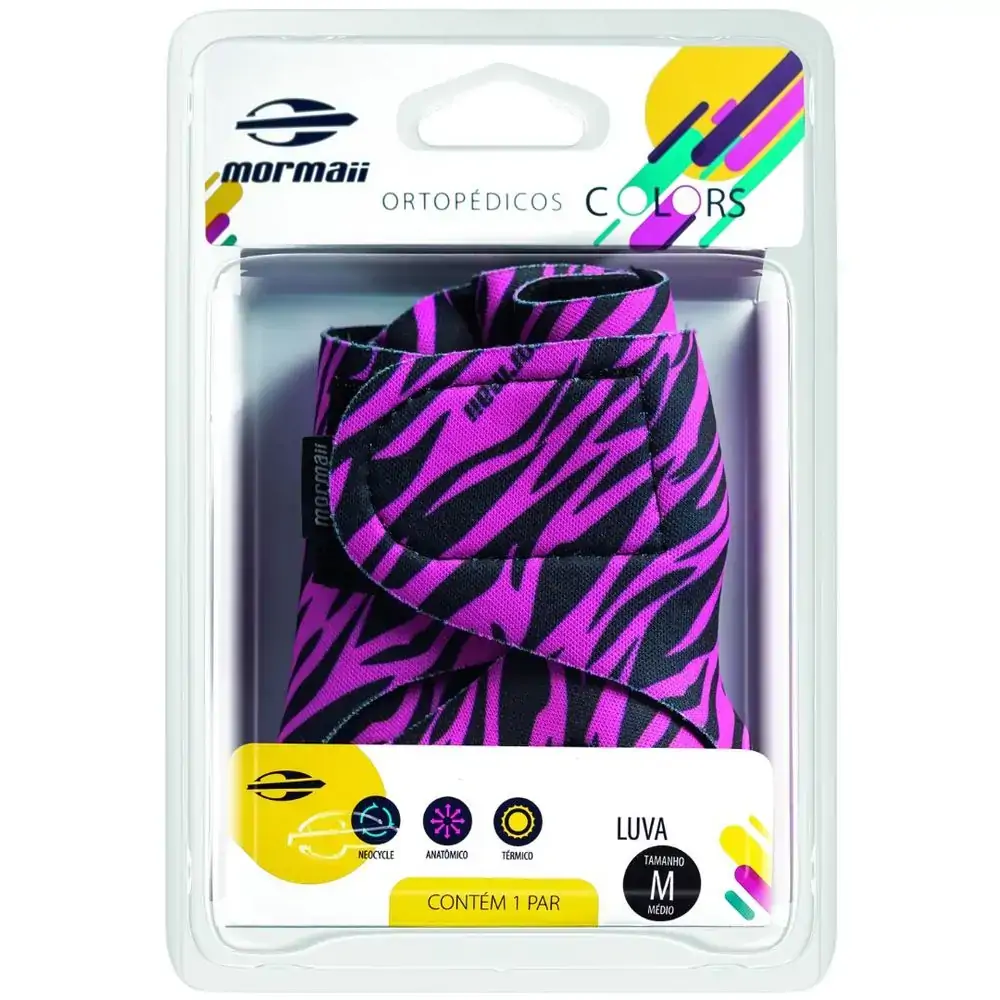Luva Colors Zebra Pink Tam P Mormaii