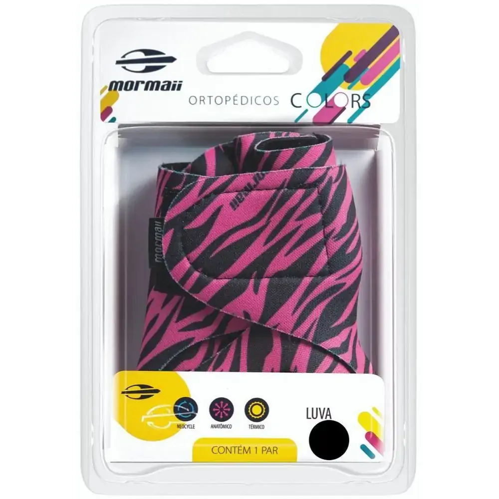 Luva Colors Zebra Pink Tam G Mormaii