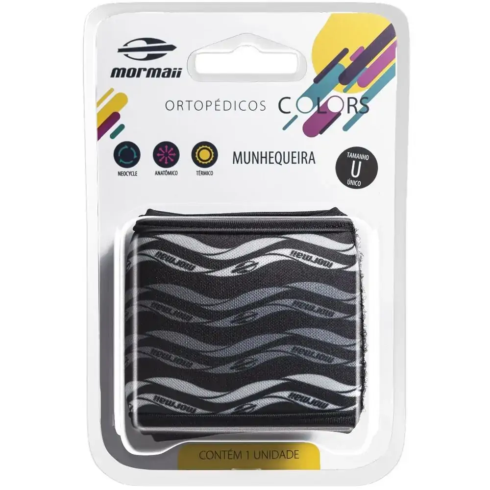 Munhequeira Colors Black Tam Unico Mormaii