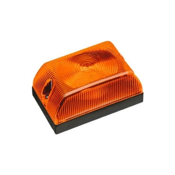 Lanterna Lateral Universal Retangular Âmbar 1 Polo - SINALSUL 1118RAM