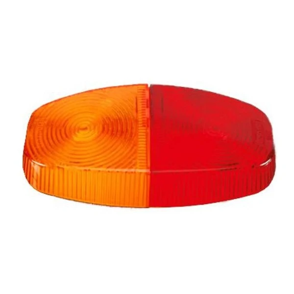 Lente da Lanterna Traseira Universal Canoinha Carretinha Bicolor - SINALSUL 104BI