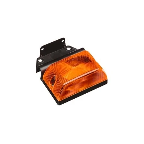 Lanterna Lateral Âmbar Retangular Suporte Flexível 2 Polos - SINALSUL 1120R2AM