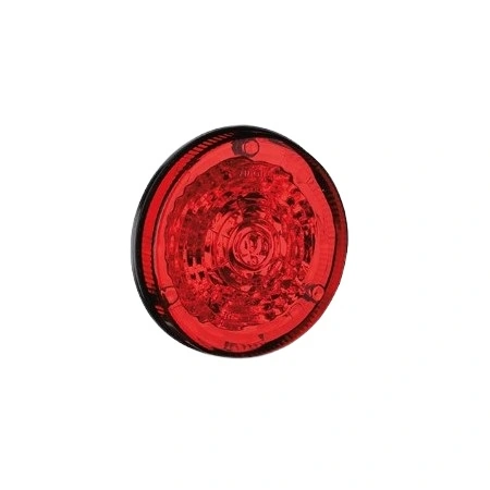 Lanterna Traseira Led Redonda 2 Polos Vermelho 12 Leds Bivolt - SINALSUL 2008