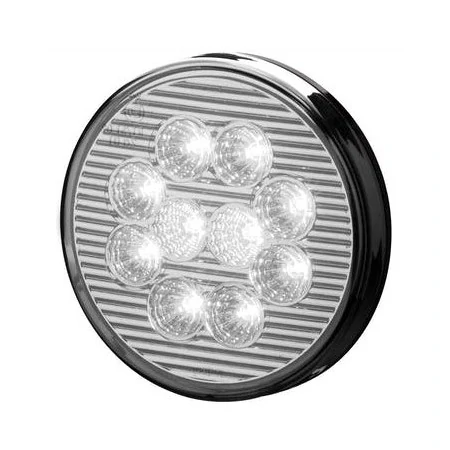 Lanterna Traseira Cristal 125mm 10 Leds 12V - SINALSUL 207012CR