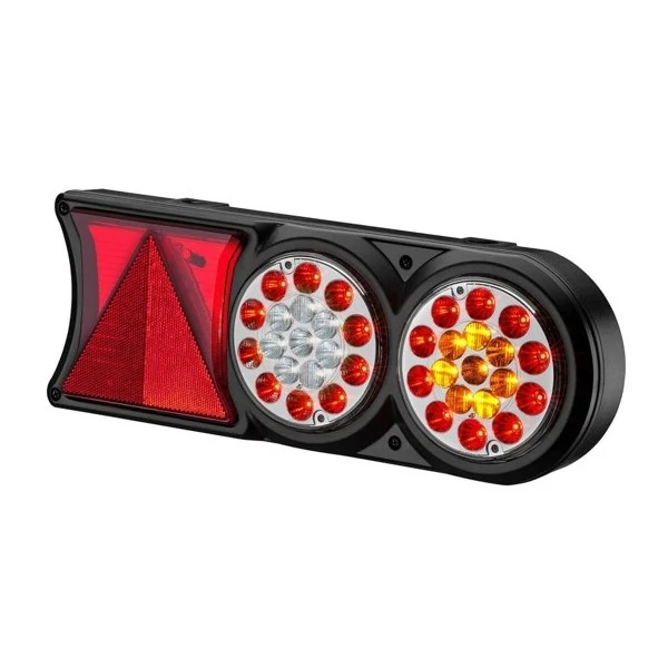 Lanterna Traseira Lado Direito Led Cristal Bivolt Conector 6 Vias - SINALSUL 21800D