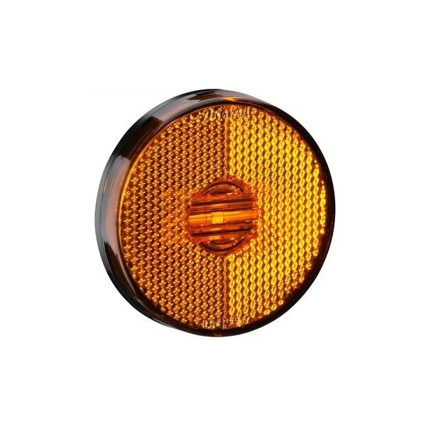 Lanterna Lateral Âmbar Redonda com Led Bivolt 65mm - SINALSUL 2045AM