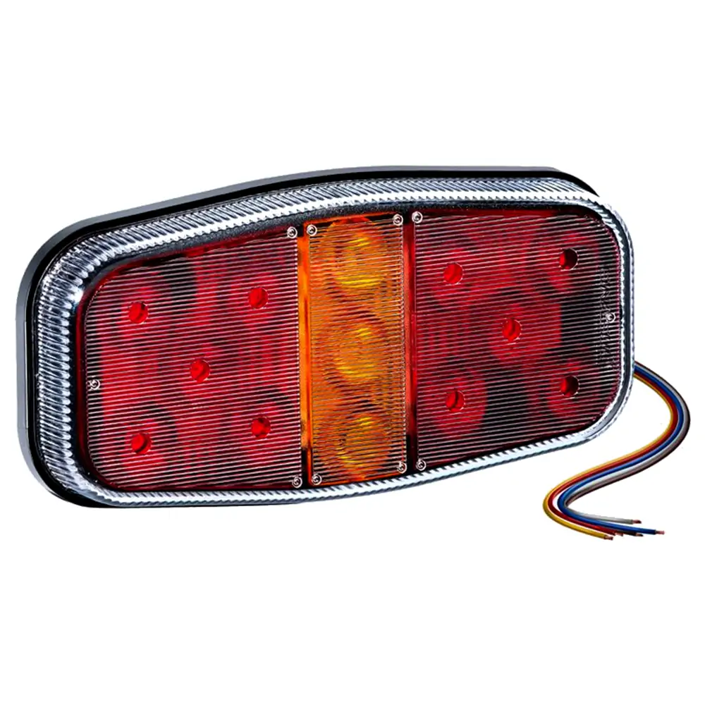 Lanterna Traseira Universal Canoinha Carretinha Led 12V Bicolor - SINALSUL 213312