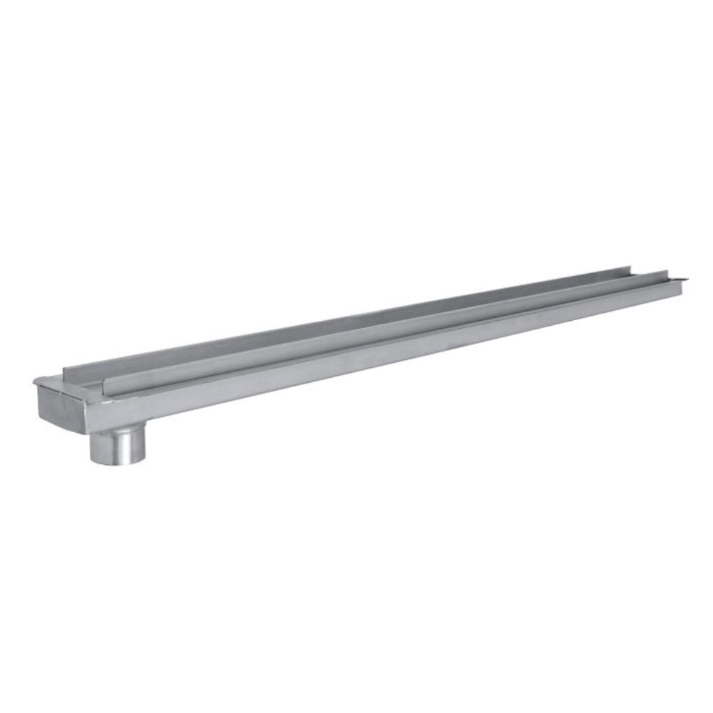 Ralo Linear Oculto 80x10cm Com Saída Vertical Lateral De 75mm