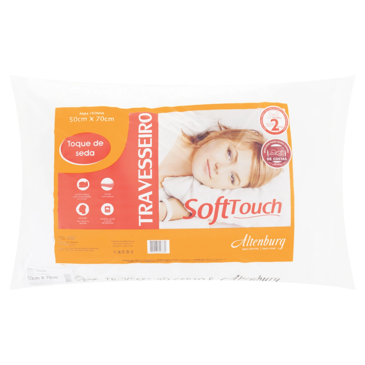 Travesseiro Soft Touch 50cm x 70cm Altenburg