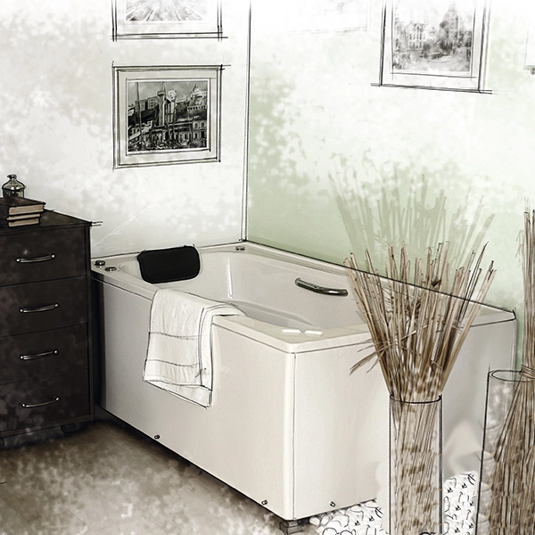 Banheira de Hidromassagem Florença 140x80x45 Mondialle