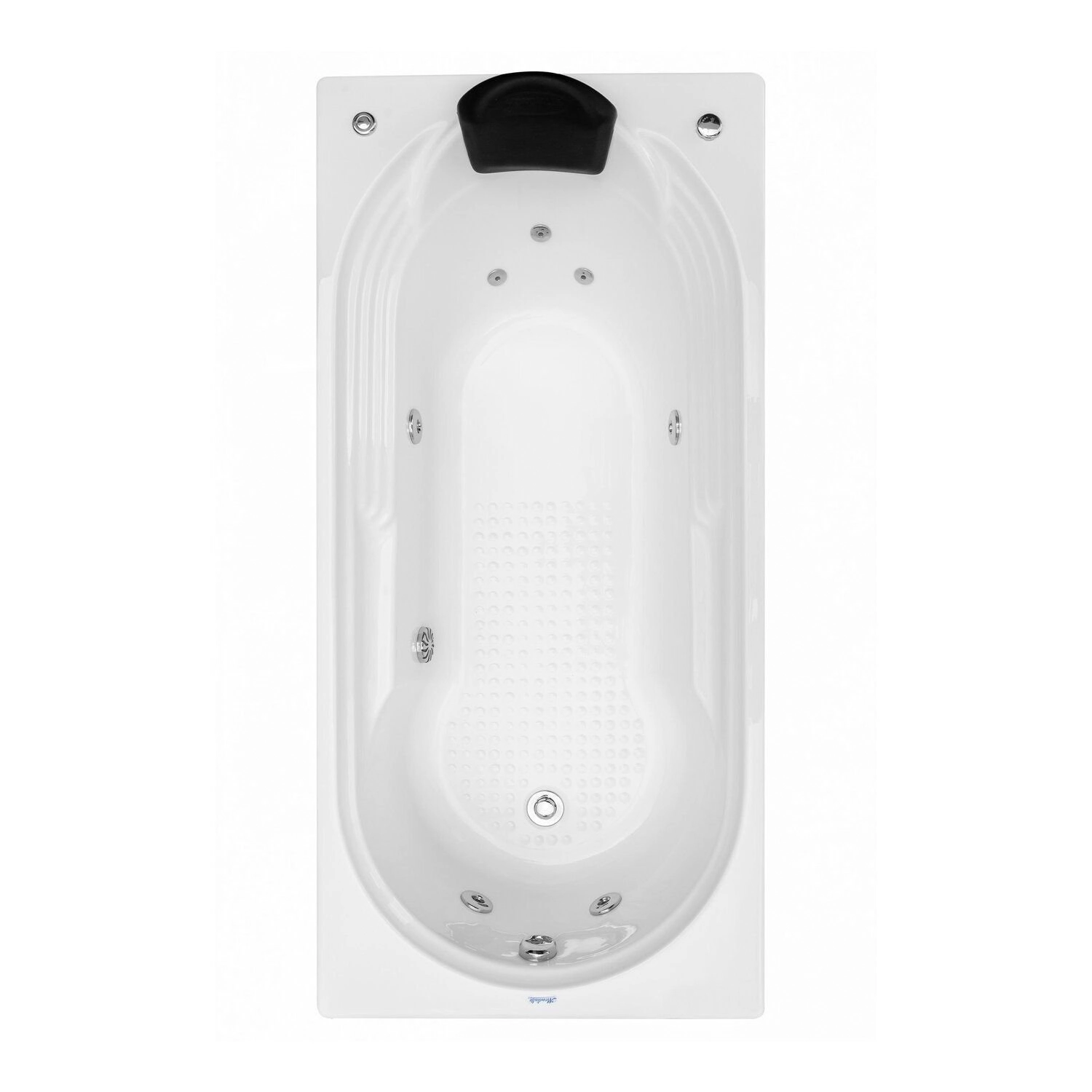 Banheira De Hidromassagem Mondialle Modelo Ascoli Elegance 180cm X 80cm X 43cm Em Acrilico Branco