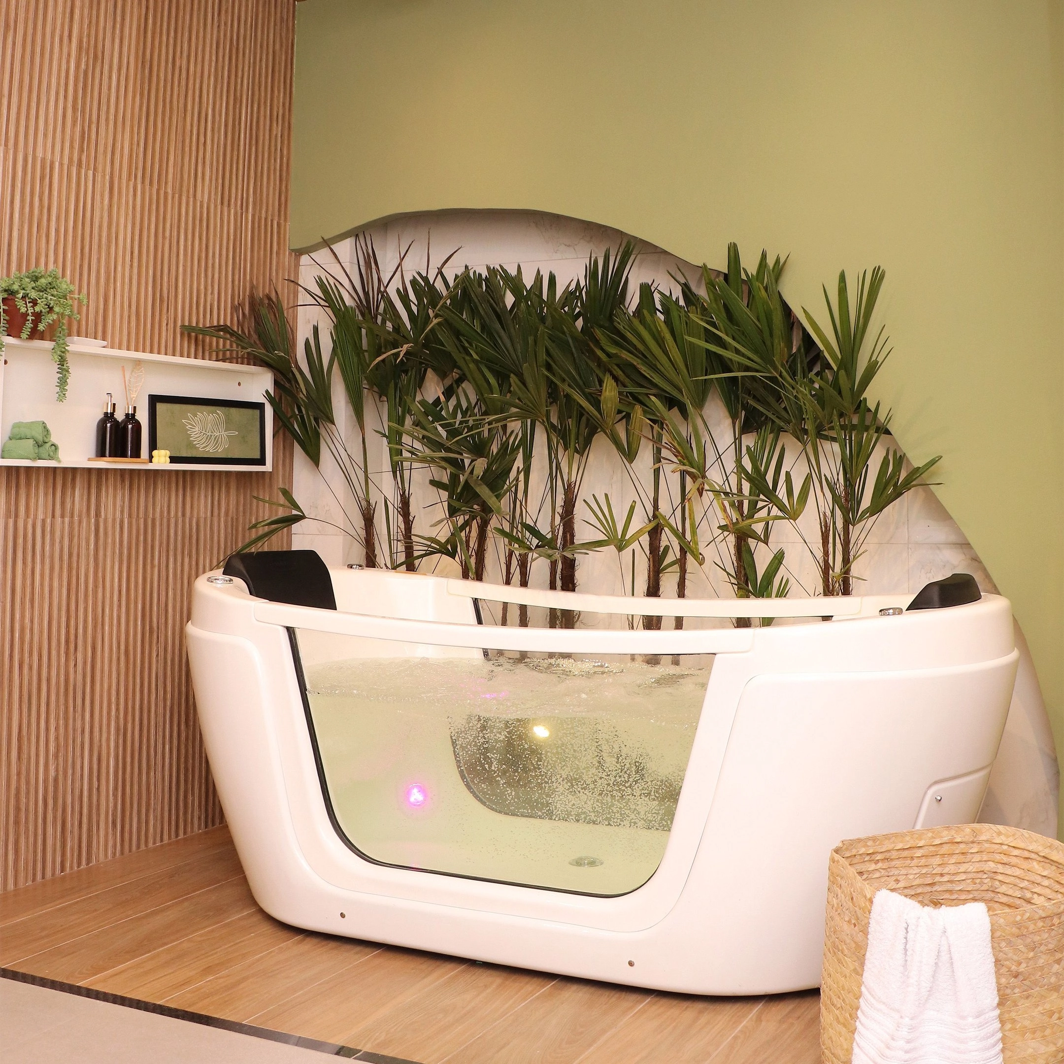 Banheira De Hidromassagem Portofino Elegance 197cmx91cmx75cm Em Acrílico- 220v Mondialle Branco