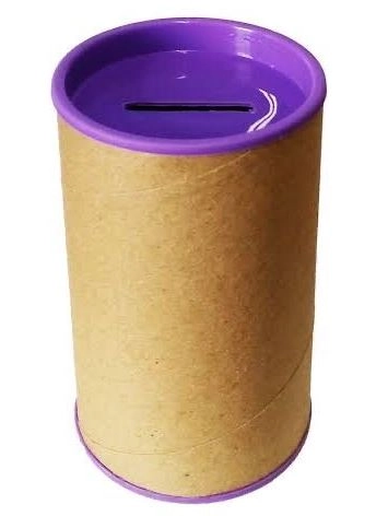 Cofrinho De Papel Roxo 6 Pecas X 20