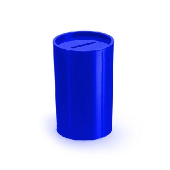 Cofrinho Plastico C/6 Azul Royal Massari