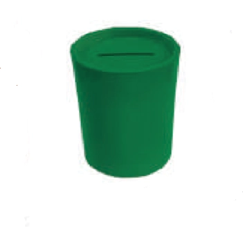 Cofrinho Plast 8x5,5cm Verde C/06
