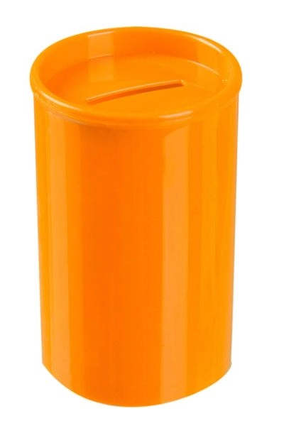 Cofrinho Plast 8x5,5cm Laranja C/06