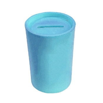 Cofrinho Plast.massari Azul Bebe 6un
