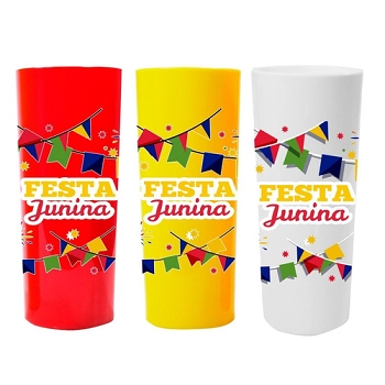Copo Long Drink 350ml Festa Junina Ref.per0078