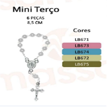 Mini Terco Perola C/dourado C/06 Ref.lb0675