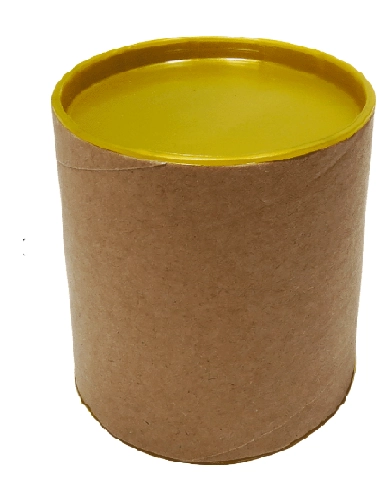 Lata Tubo 8x8cm C/tampa Plastica Gold