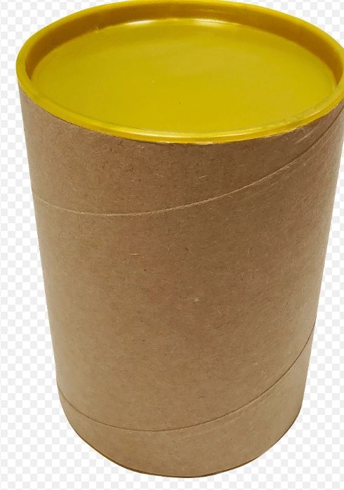 Lata Tubo 8x12cm C/tampa Plastica Gold