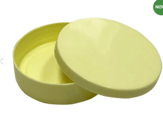 Latinha Plastica Amarela Candy C/10 Ref.lb2546