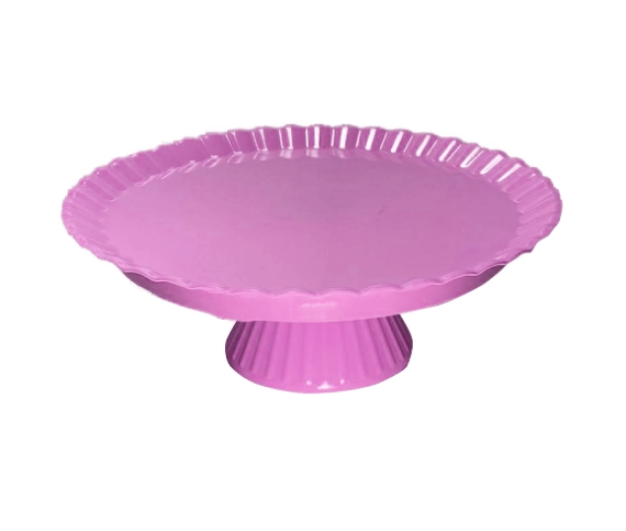 Boleira Redonda 23 X 8cm Rosa Bebe