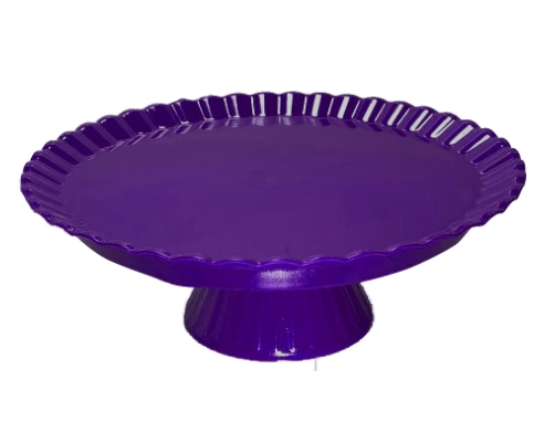 Boleira Redonda 23 X 8cm Roxa 1 Peca