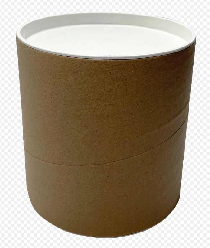 Lata Tubo 16x16cm C/tampa Plastica Branco