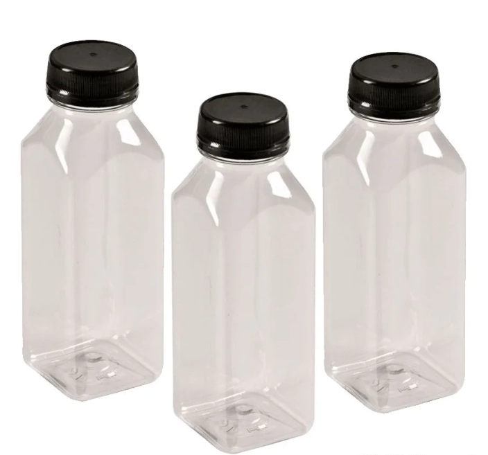 Garrafa Quadrada Transp Tp Lacre 300ml C/6un Massari