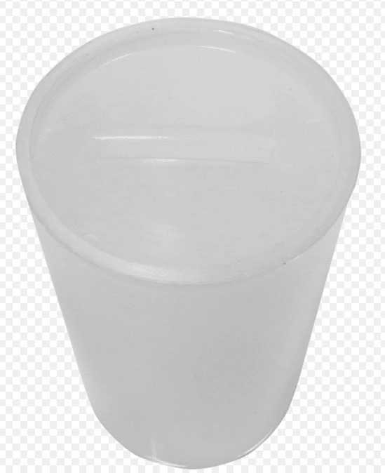 Cofrinho Plast 8x5,5cm Cristal C/06